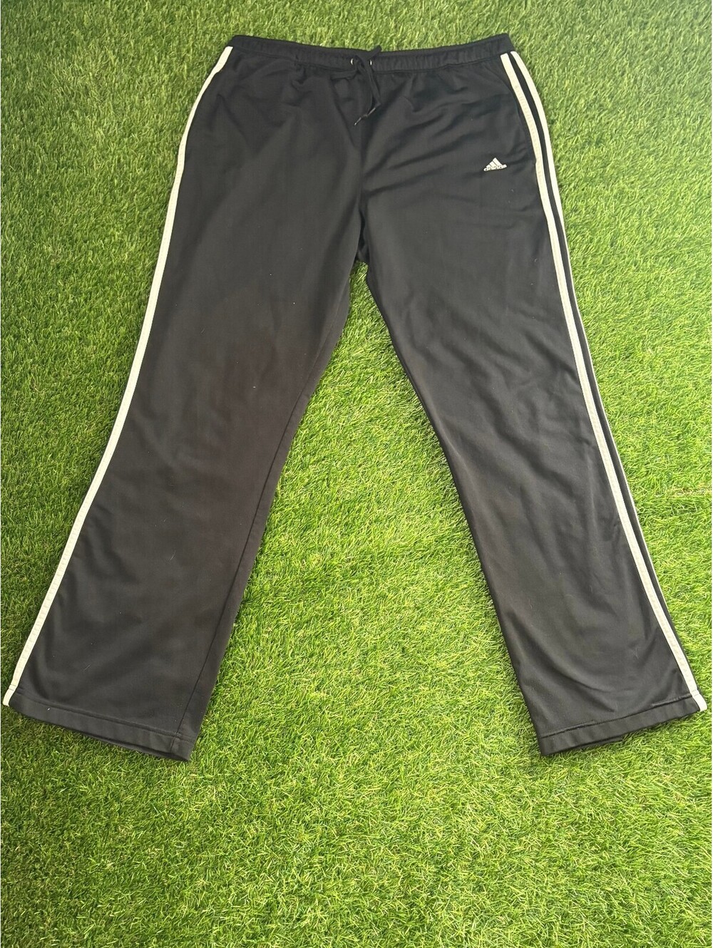 Adidas 2005 Black Polyester Track Pants, Men's XL
